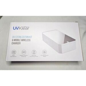 CarbonKlean UVKlear UV Sterilization Kit & Wireless Charger White 10W FastCharge